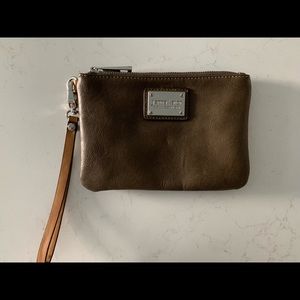 Jenna Kator Tan/Brown Wristlet